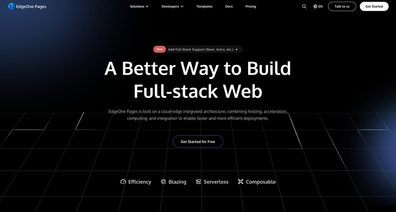 Tencent Cloud Launches EdgeOne Pages Official Version, Strengthening Its End-to-End AI Strategy