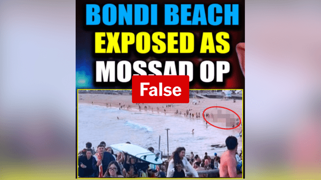 Article headline baselessly claims Bondi Beach attack conspiracy