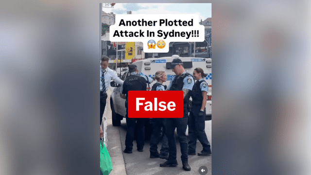 Sydney pub arrest video falsely claimed to be terror-related