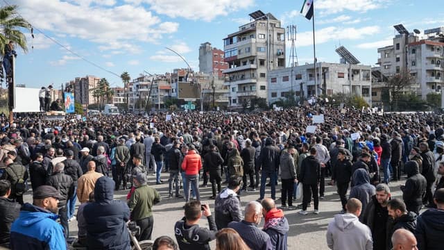 Three dead in Syrian mosque bombing protests