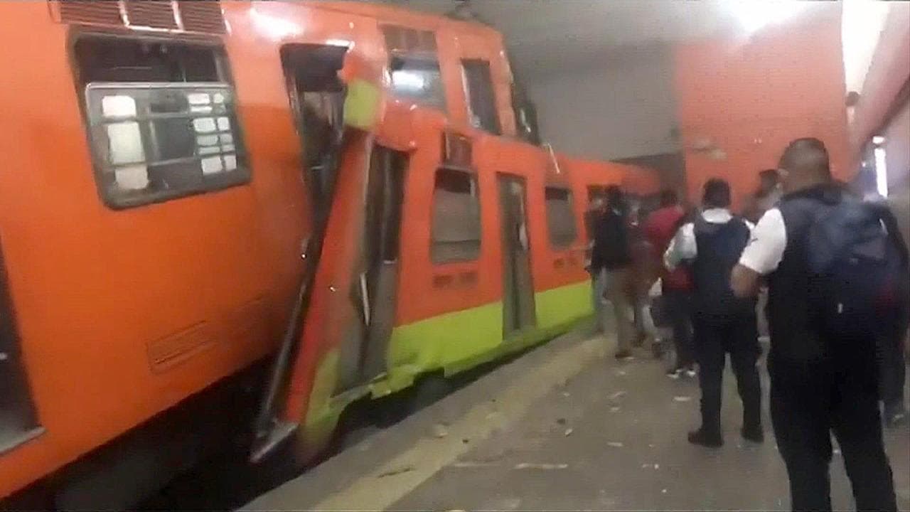 Thirteen dead, 98 hurt after train derails in Mexico