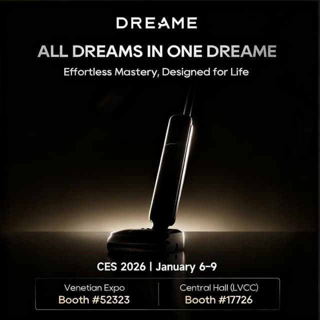 Dreame Showcases the Future of Wet & Dry Vacuum Cleaning at CES 2026