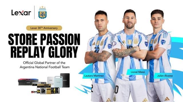 Lexar and the Argentina National Football Team Unite to Preserve the Moments That Define Champions