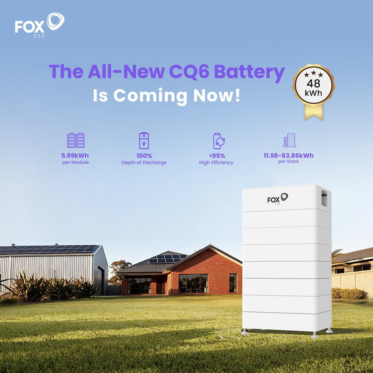 Fox ESS Debuts CQ6 Battery High Voltage Battery, Elevating Energy Density for Local Needs