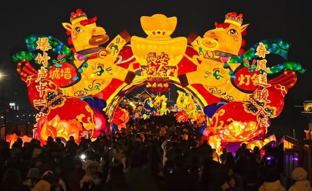 Xi'an Kicks Off 2026 Chang'an Lantern Festival with Epic Light Spectacles to Spring