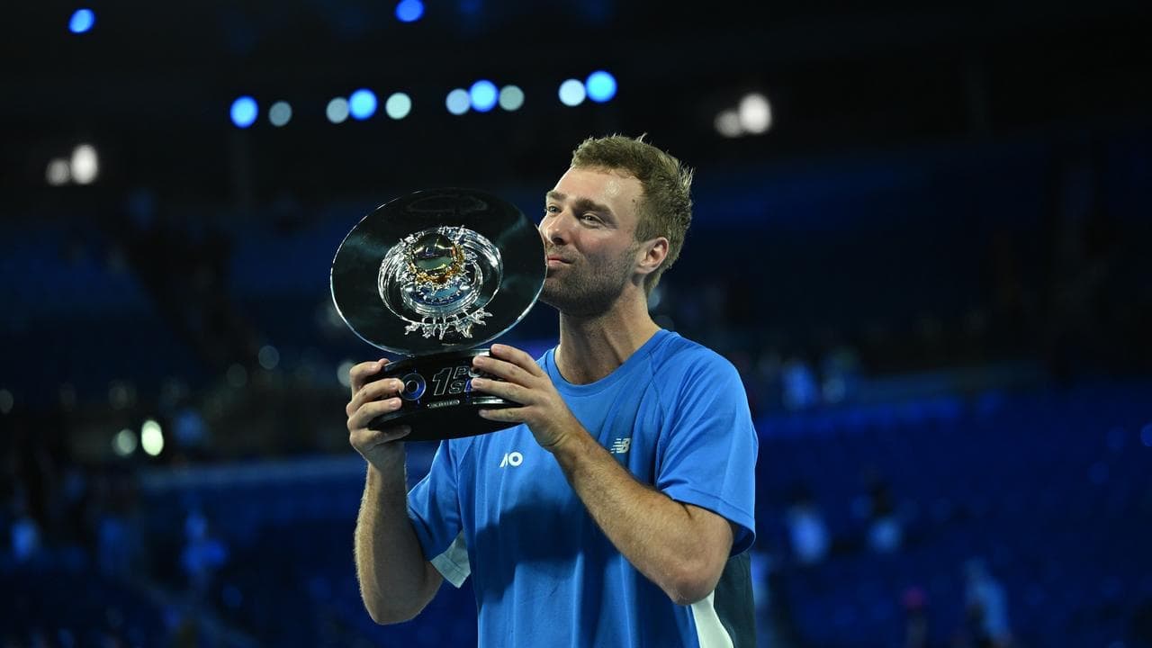 'Can't speak': tennis battler claims $1 million jackpot