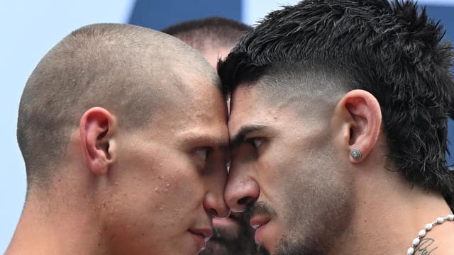 Zerafa-Tszyu feud erupts at weigh-in with butted heads