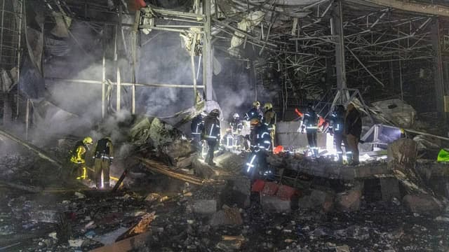 Ukraine says two killed in mass Russian drone attack