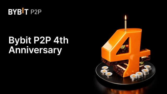 Bybit P2P Marks 4th Anniversary with 100,000 USDT Prize Pool