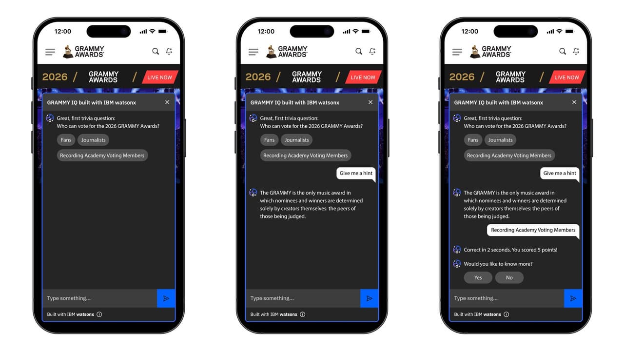 IBM and the Recording Academy Strike a Chord, Release New watsonx Digital Experiences for Fans and Members Around 2026 Grammy Awards®