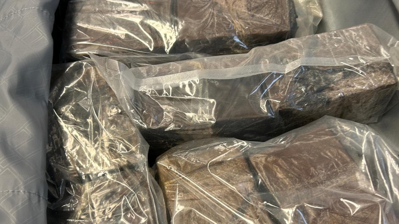 Three men charged in 'brazen' $24m drug bust at airport