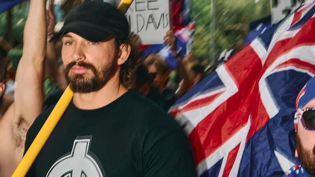 White nationalist held over anti-Jewish 'heil' speech