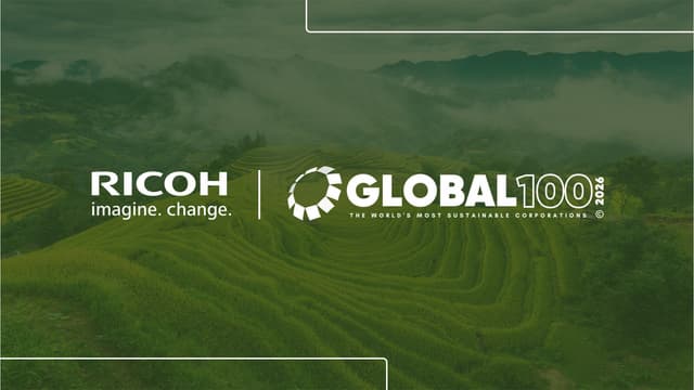 Ricoh named in the 2026 Global 100 Most Sustainable Corporations by Corporate Knights