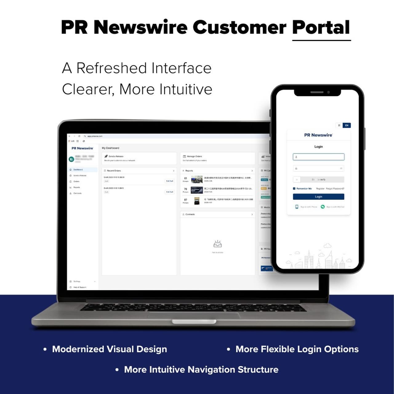 PR Newswire Customer Portal Upgrade Introduces New Interface and Enhanced Visibility Report