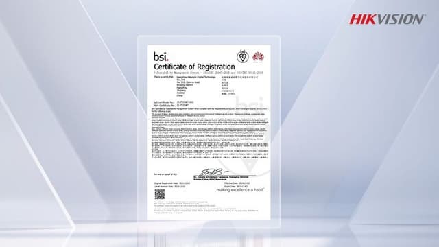 Hikvision earns ISO/IEC 29147 and ISO/IEC 30111 certification for vulnerability management