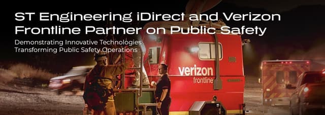 ST Engineering iDirect and Verizon Frontline Partner on Public Safety