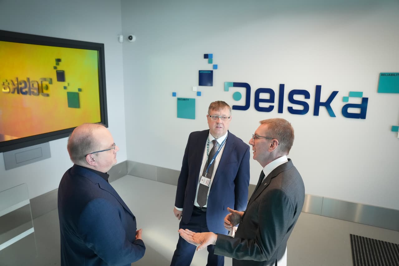 President of Latvia Visits Delska's New Data Center - One of the Most Sustainable in the Baltics