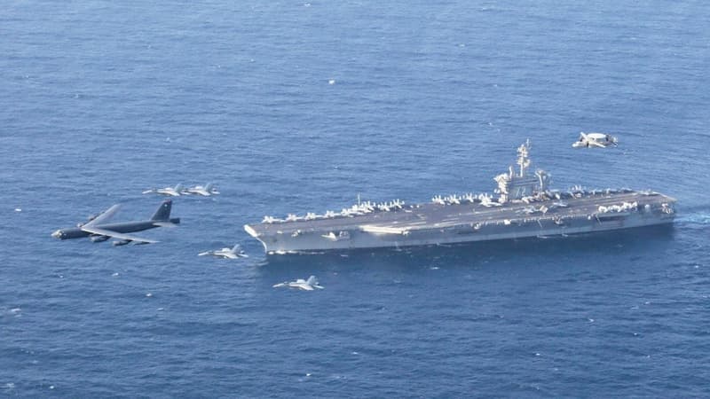 US shoots down Iranian drone near aircraft carrier