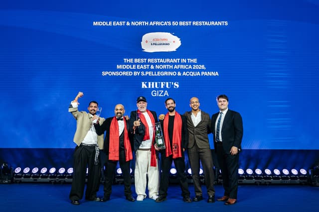 KHUFU'S IN EGYPT NAMED NO.1 AT MIDDLE EAST & NORTH AFRICA'S 50 BEST RESTAURANTS 2026