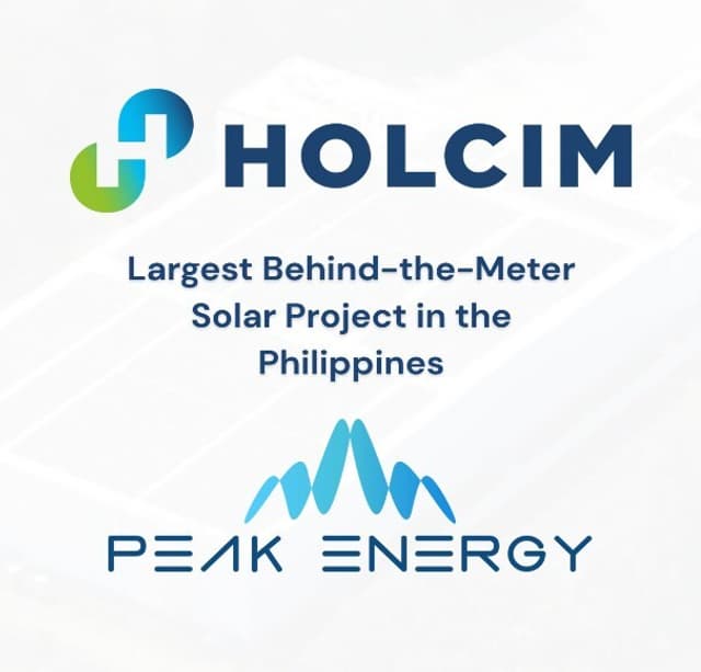 Holcim and Peak Energy Sign Largest Behind-the-Meter Solar Project in the Philippines