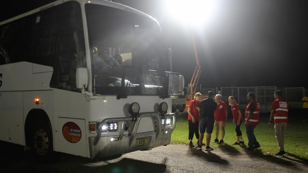 Evacuees wait to hear if their homes escaped the flood