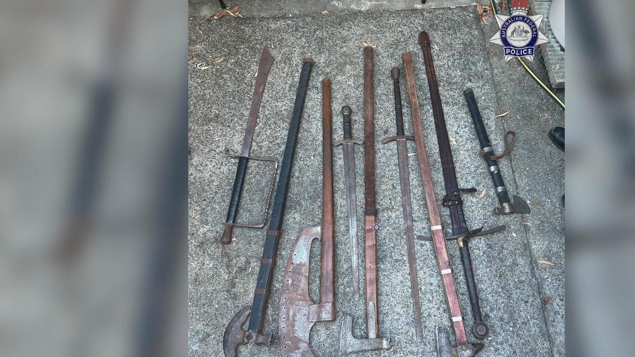 Swords, axes allegedly found after threats made to MPs