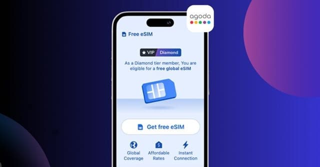 Agoda Launches Free Global eSIMs for VIP Diamond Members