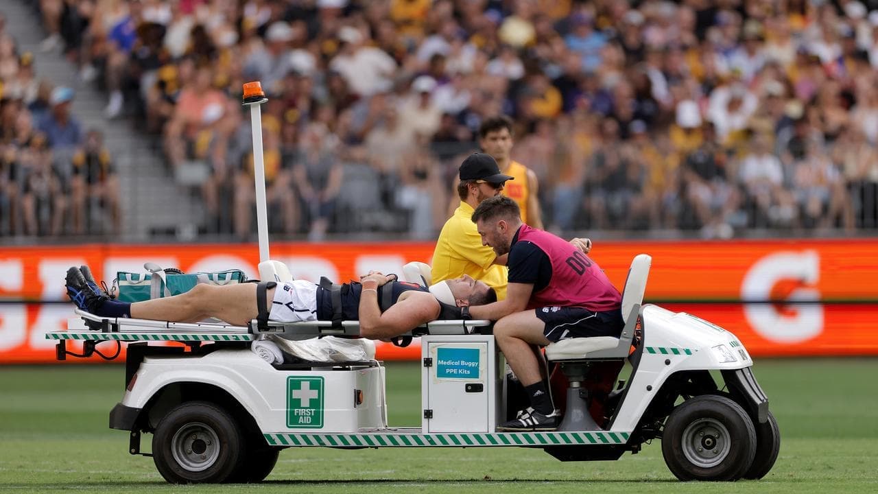 Weitering taken to hospital after scary Origin injury