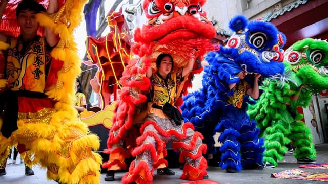 Fears for tears as lion dancers gird for Lunar New Year