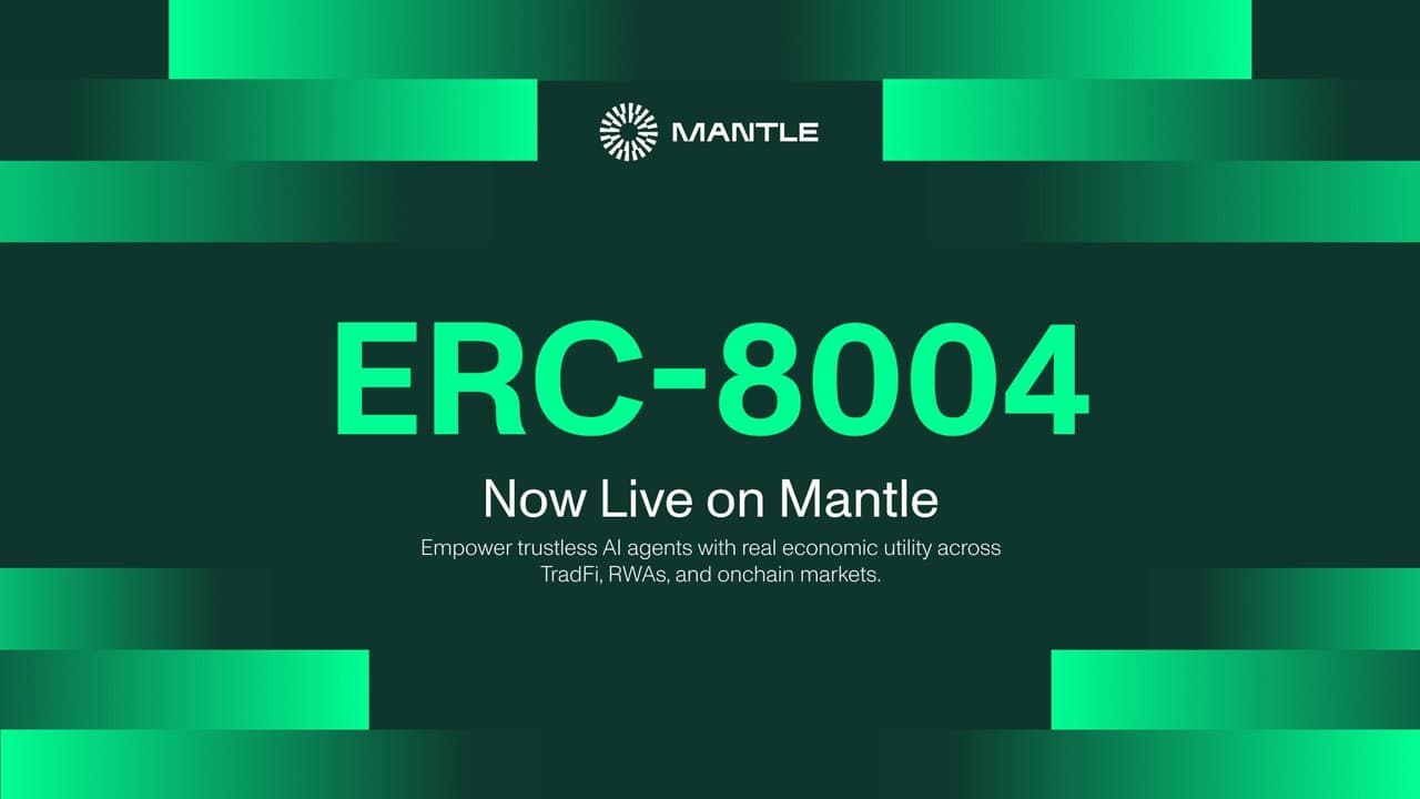 Mantle Unlocks Autonomous Economy with ERC-8004 Deployment