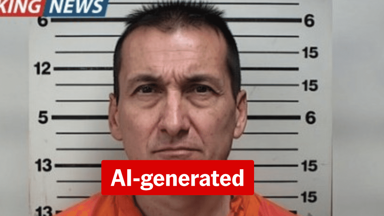 Arrest photos of fugitive Dezi are AI-generated fakes