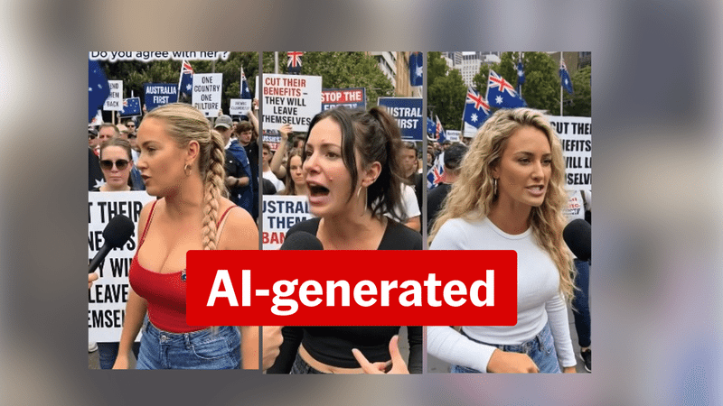 Foreign Facebook page using AI-generated women to stir immigration outrage