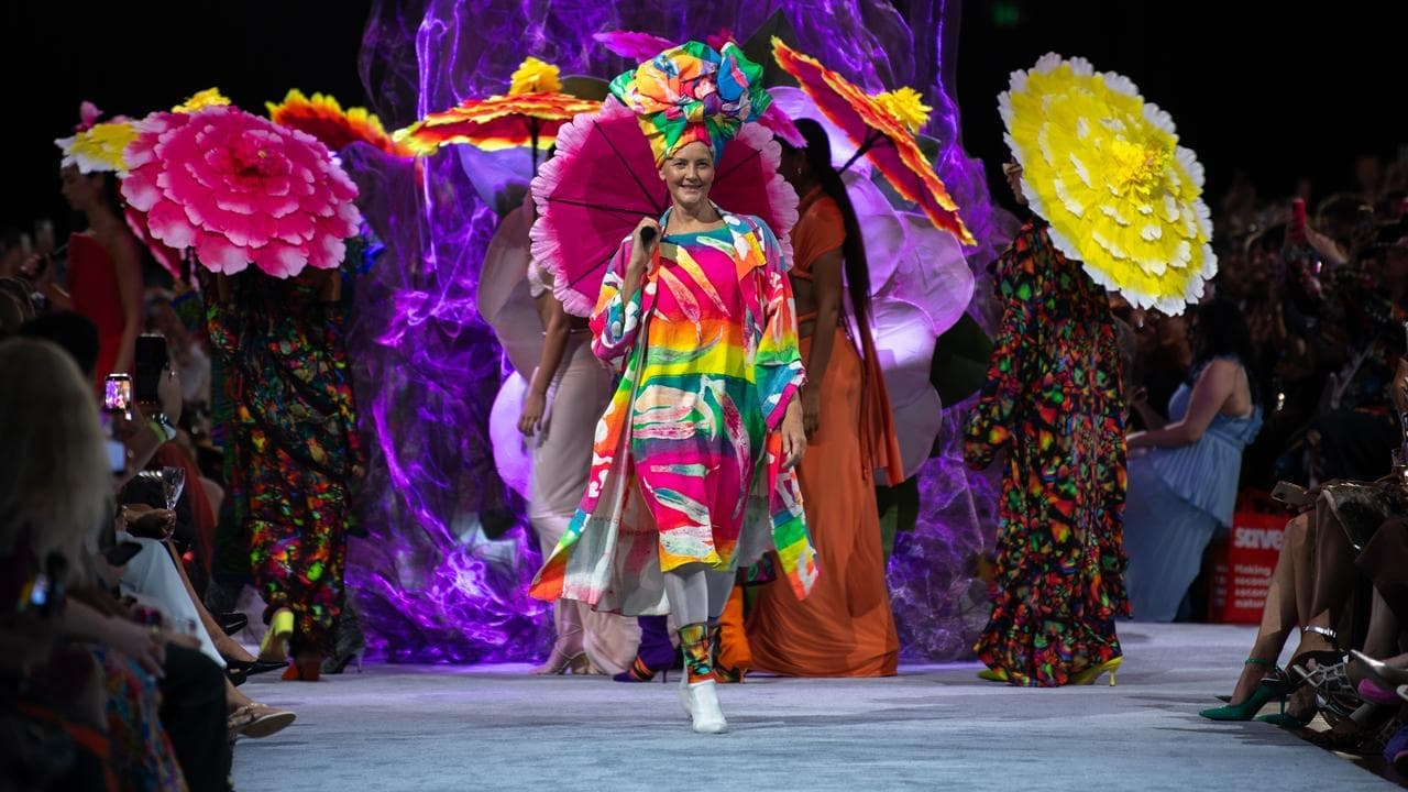 High colour is a runway joy at fashion festival