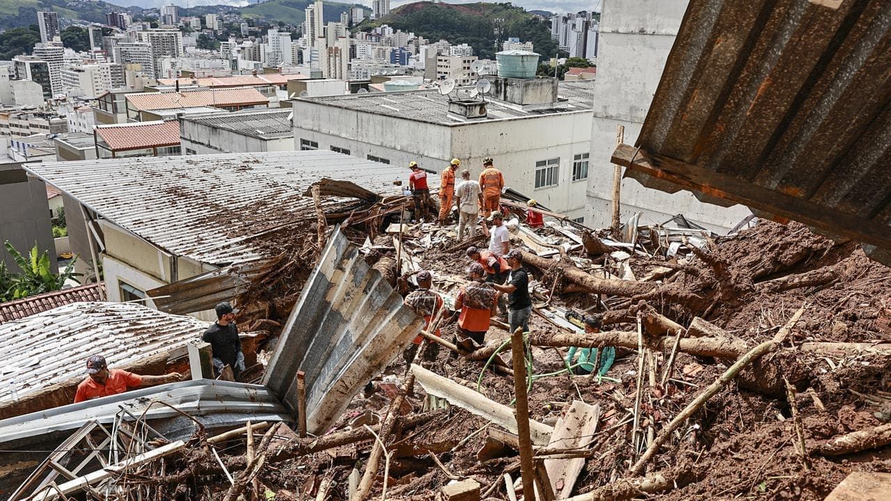 Race to find missing as floods kill dozens in Brazil