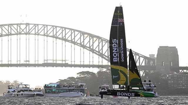 Aussies shine on 'tough' first day of Sydney SailGP