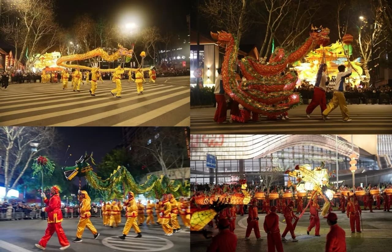 CCTV+: Dragon Dance Celebrates Lantern Festival in Historic City of Quzhou