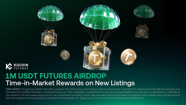 KuCoin Introduces 1M USDT Futures Airdrop, Rewarding Time-in-Market on New Listings to Strengthen Listing Ecosystems