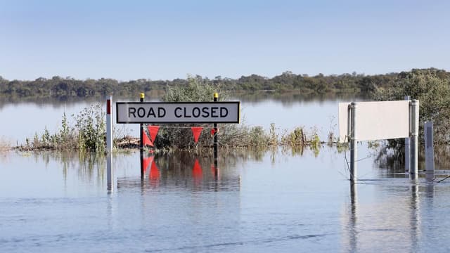 Flooding forces closure of town's hospital and schools
