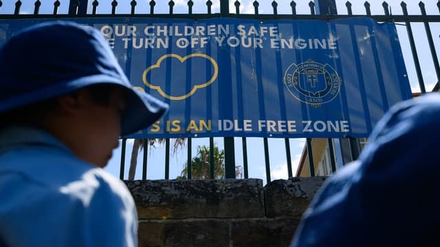 We're sitting idle on the toxic fumes harming our kids