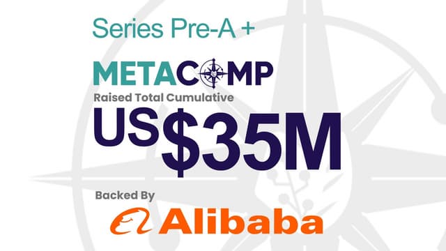 Singapore's MetaComp Raises Pre-A+ Round Backed By Alibaba, Closing Total US$35 Million Pre-A Funding in 3 months to Accelerate Asia's Regulated Web2.5 Pay and Wealth1 Group-Level Platform