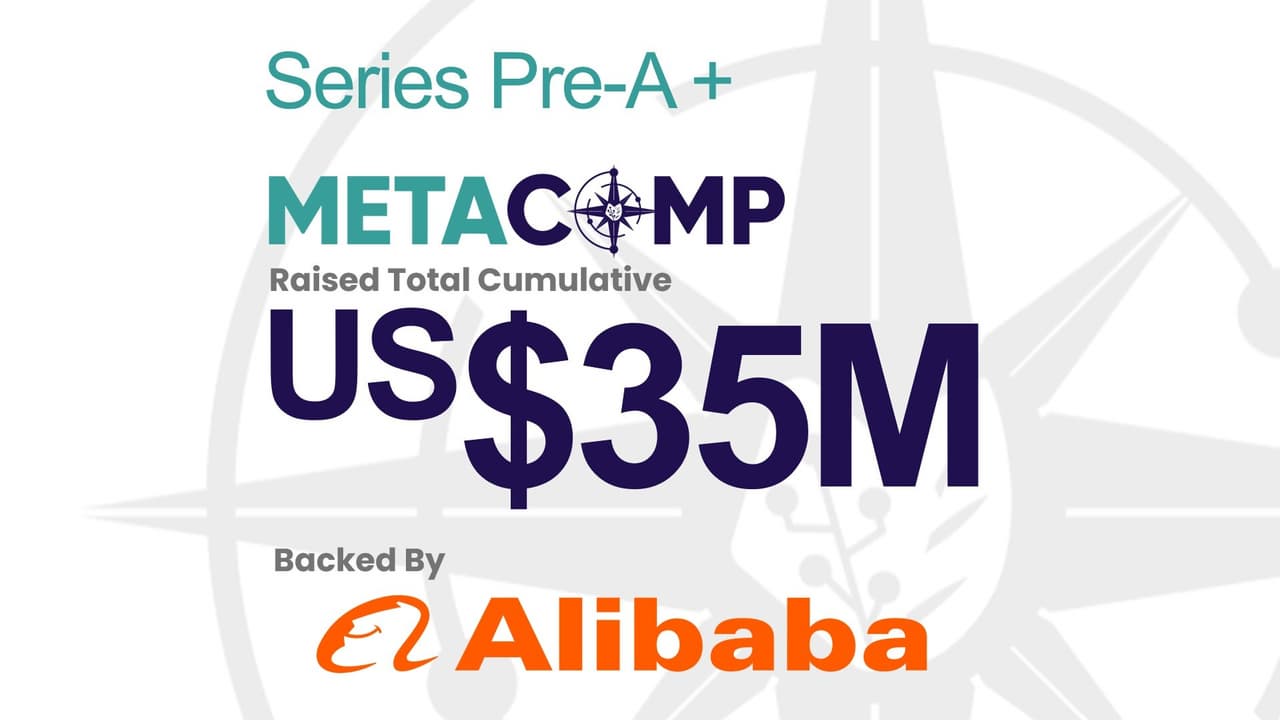 Singapore's MetaComp Raises Pre-A+ Round Backed By Alibaba, Closing Total US$35 Million Pre-A Funding in 3 months to Accelerate Asia's Regulated Web2.5 Pay and Wealth[1] Group-Level Platform