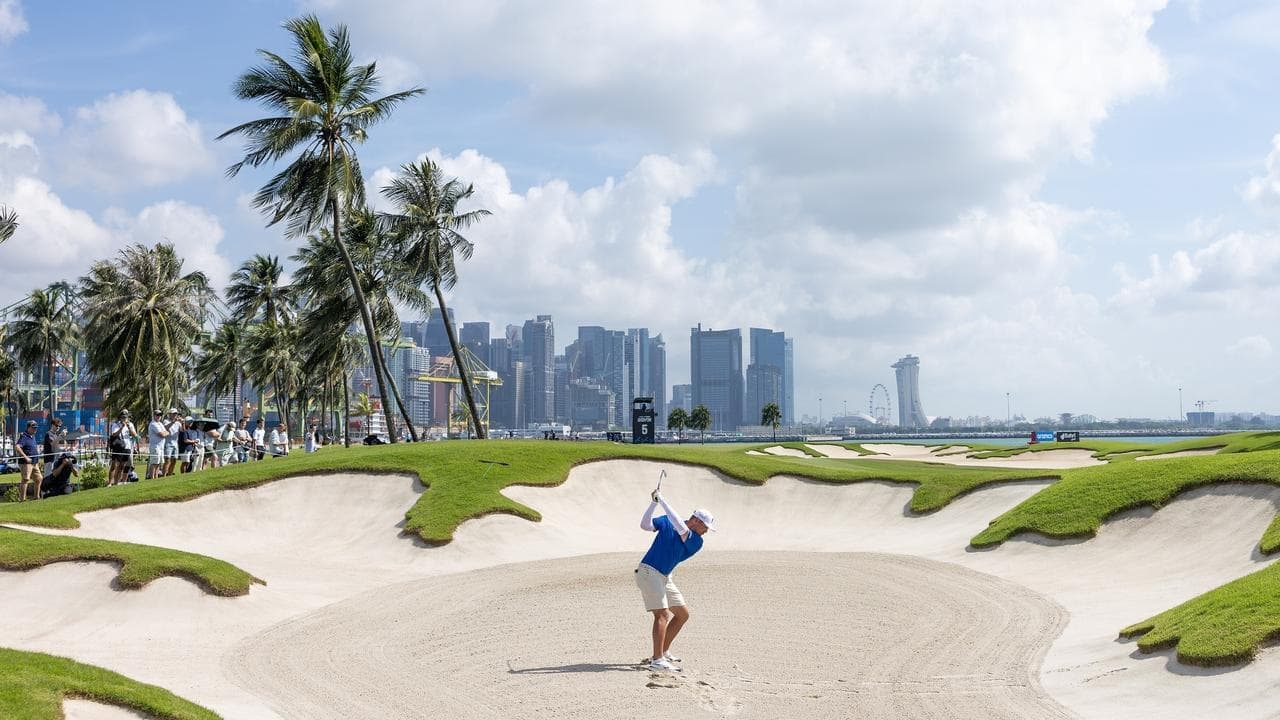 DeChambeau leads in LIV Singapore as Aussie lurks