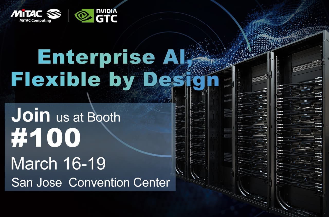 MiTAC Accelerates Next-Gen AI with Turnkey Solutions and Flexible NVIDIA MGX at NVIDIA GTC 2026