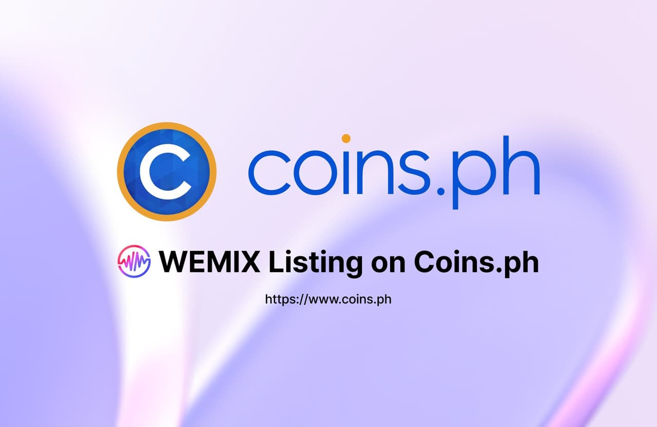 WEMIX Celebrates Listing on Coins.ph, Philippine's Largest Crypto Exchange