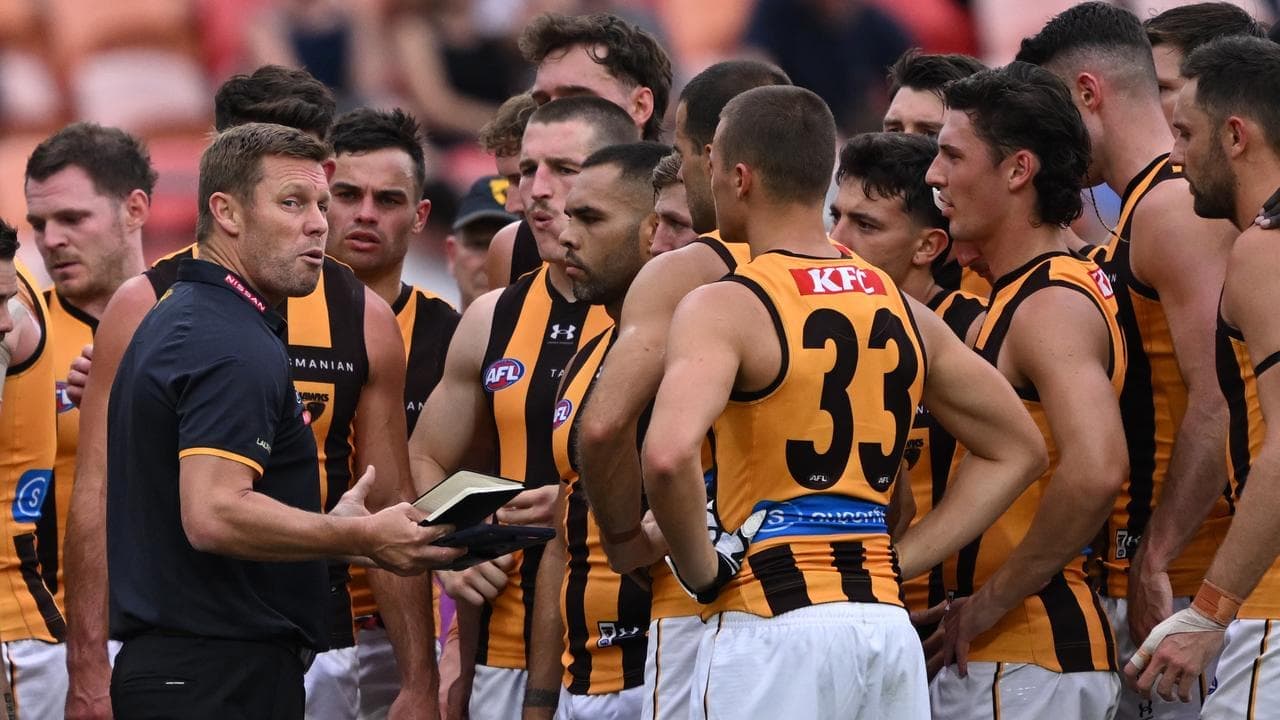 'False sense of security': Hawthorn coach warns players