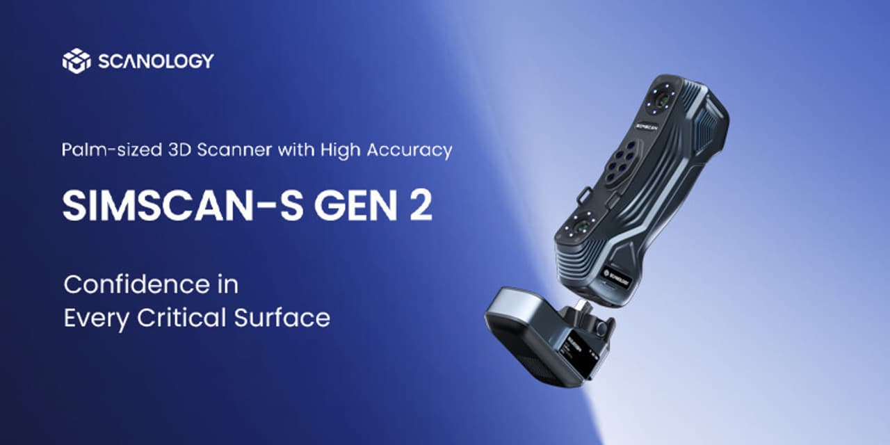SCANOLOGY Introduces SIMSCAN-S Gen2, Palm-Sized 3D Scanner Delivering 0.015 mm Accuracy for High-Precision Inspection