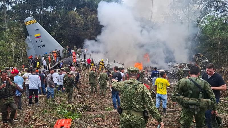 Dozens killed in military plane crash in Colombia