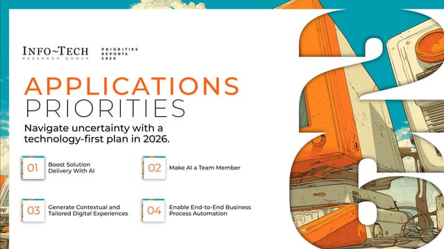 Applications Priorities 2026: AI Momentum Outpaces Application Delivery Readiness, Says Info-Tech Research Group