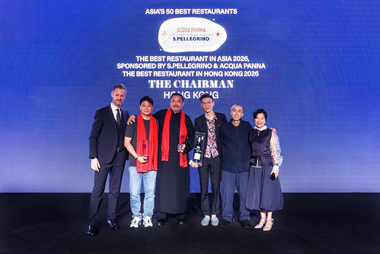 THE CHAIRMAN IN HONG KONG IS NAMED NO.1 IN THE LIST OF ASIA'S 50 BEST RESTAURANTS 2026