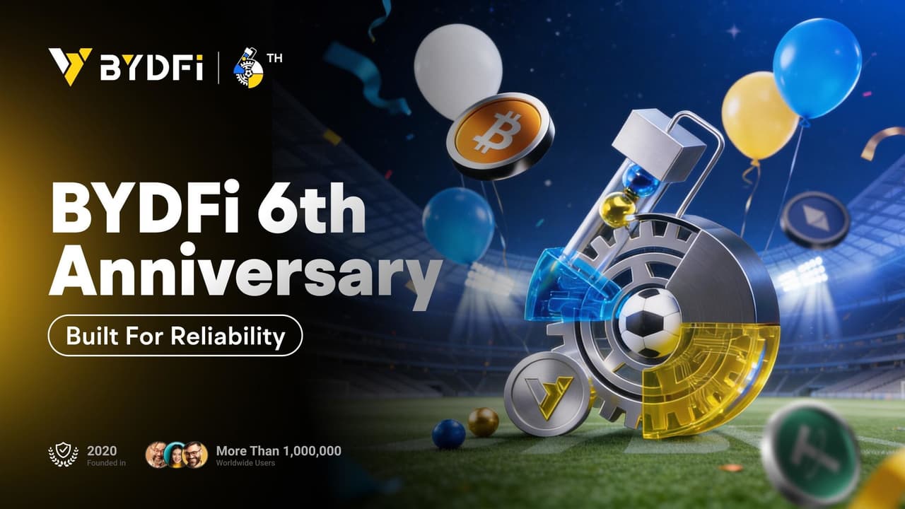 BYDFi Marks 6th Anniversary with Month-Long Celebration, Built for Reliability